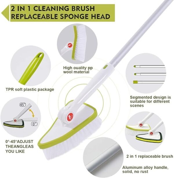 2 in 1 Cleaning Brush Tub and Tile Scrubber - Image 3